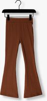 MOODSTREET Pantalon évasé KNITTED FLARE PANT en marron - medium