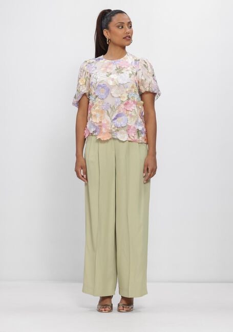 SELECTED WOMEN Pantalon SLFEXTRA WIDE ELLIE HW PANT en vert - large