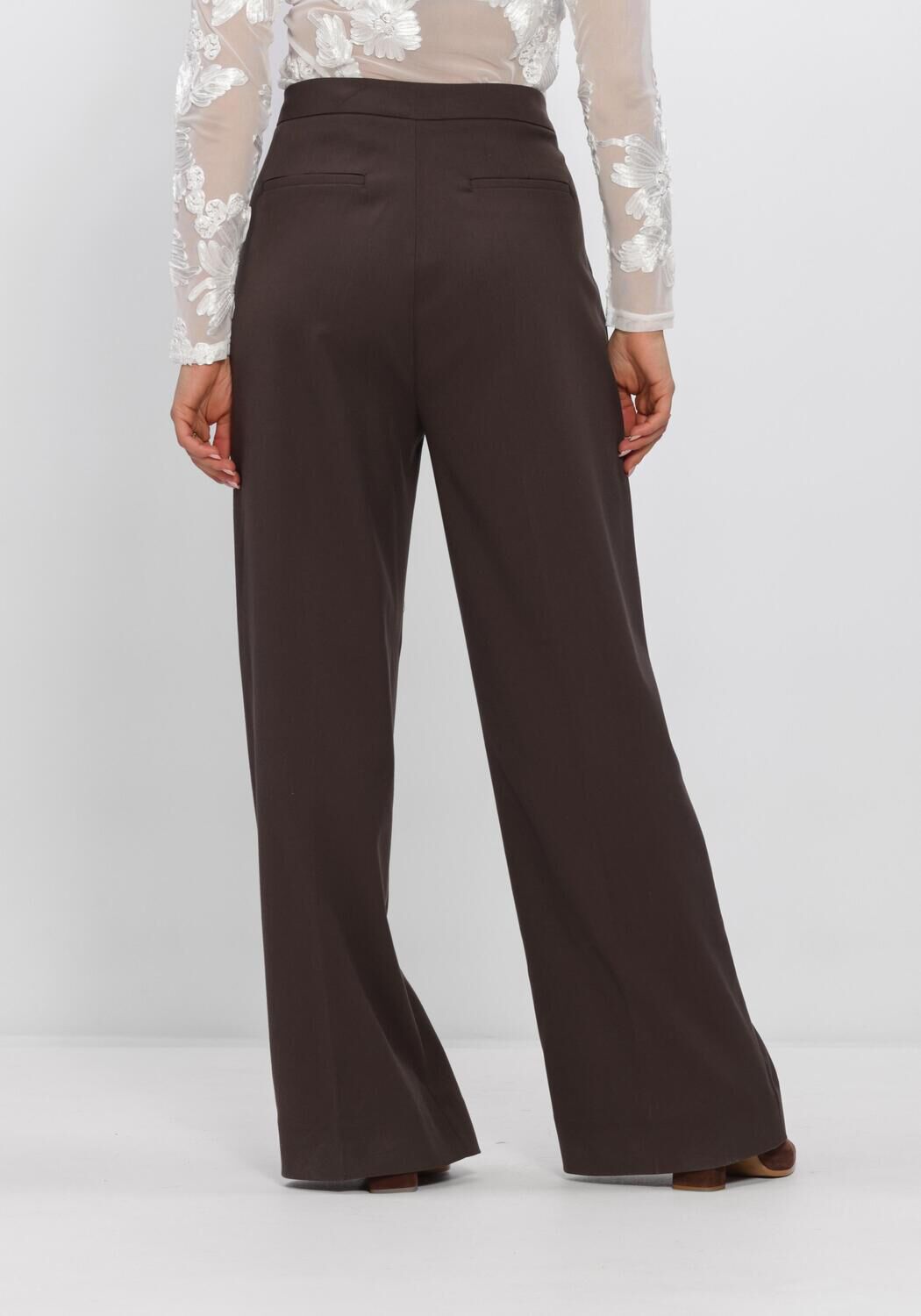 COPENHAGEN MUSE Pantalon large CMTAILOR-PANTS en marron - large