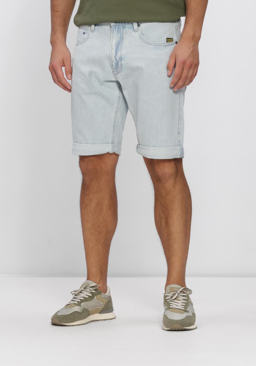 Blauwe G-STAR RAW Jeans MOSA SHORT - large