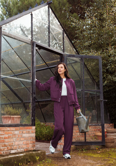 OMODA ATELIER Pantalon large OM-JULE X NINA Bordeaux - large