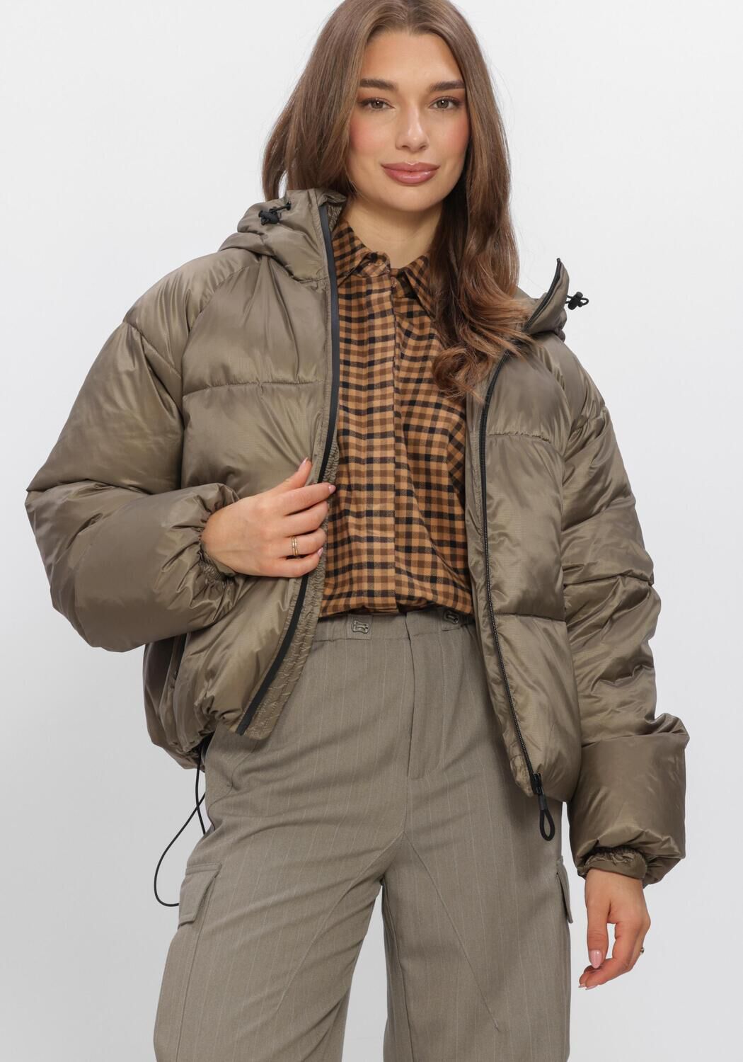 WITHBLACK Veste matelass&eacute; WBLEMMA SHORT DOWN PUFFER JKT Kaki - large