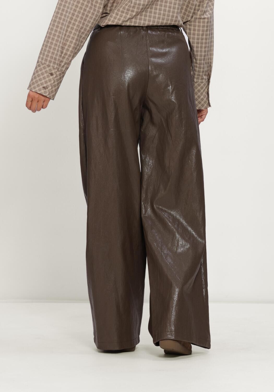 Bruine ELEH Wijde broek EFW260308 - large