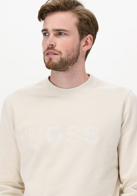 BOSS BLACK Pull WELOGO 10236723 Blanc - large