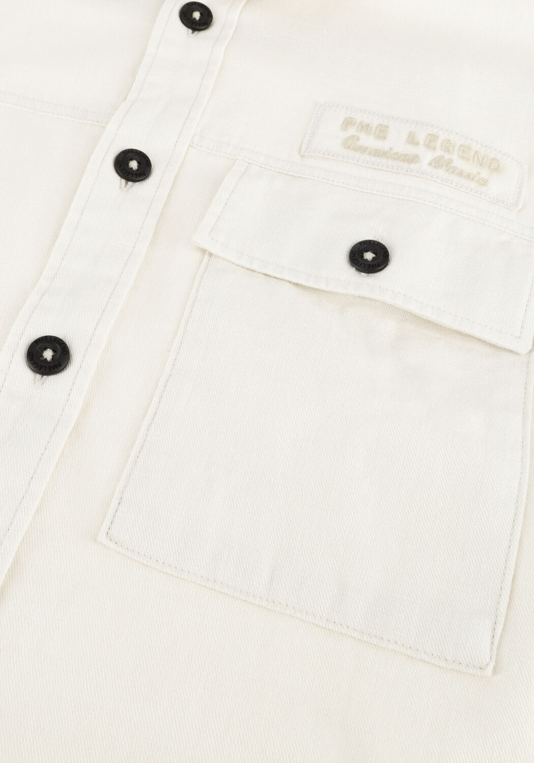 PME LEGEND Chemise d&eacute;contract&eacute; WRENCHMEN S/S COTTON SLUB CARGO en beige - large