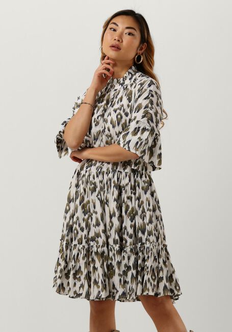 SCOTCH & SODA Mini robe SHORT DRESS WITH RUFFLE SLEEVE DETAIL Olive - large