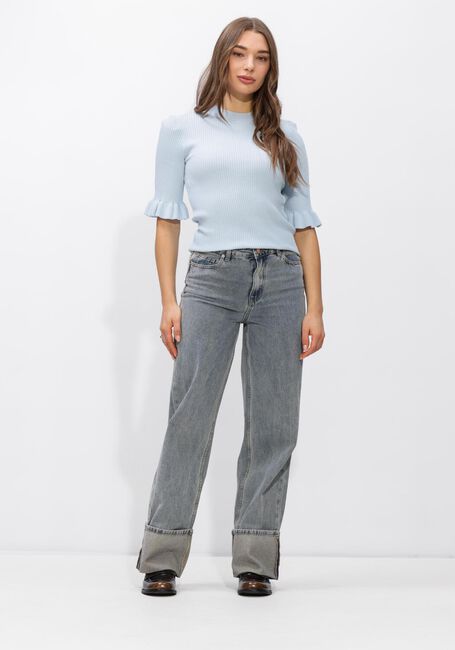 Blauwe Y.A.S. Top YASMIKLA SS KNIT TOP - large