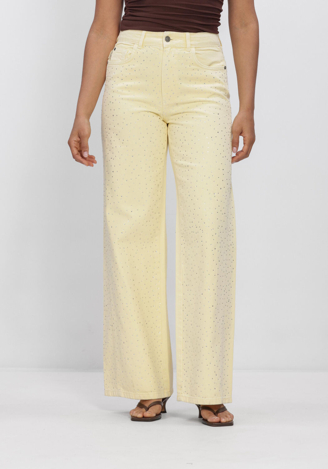 Gele HARPER & YVE Wide jeans MAYRA-PA - large