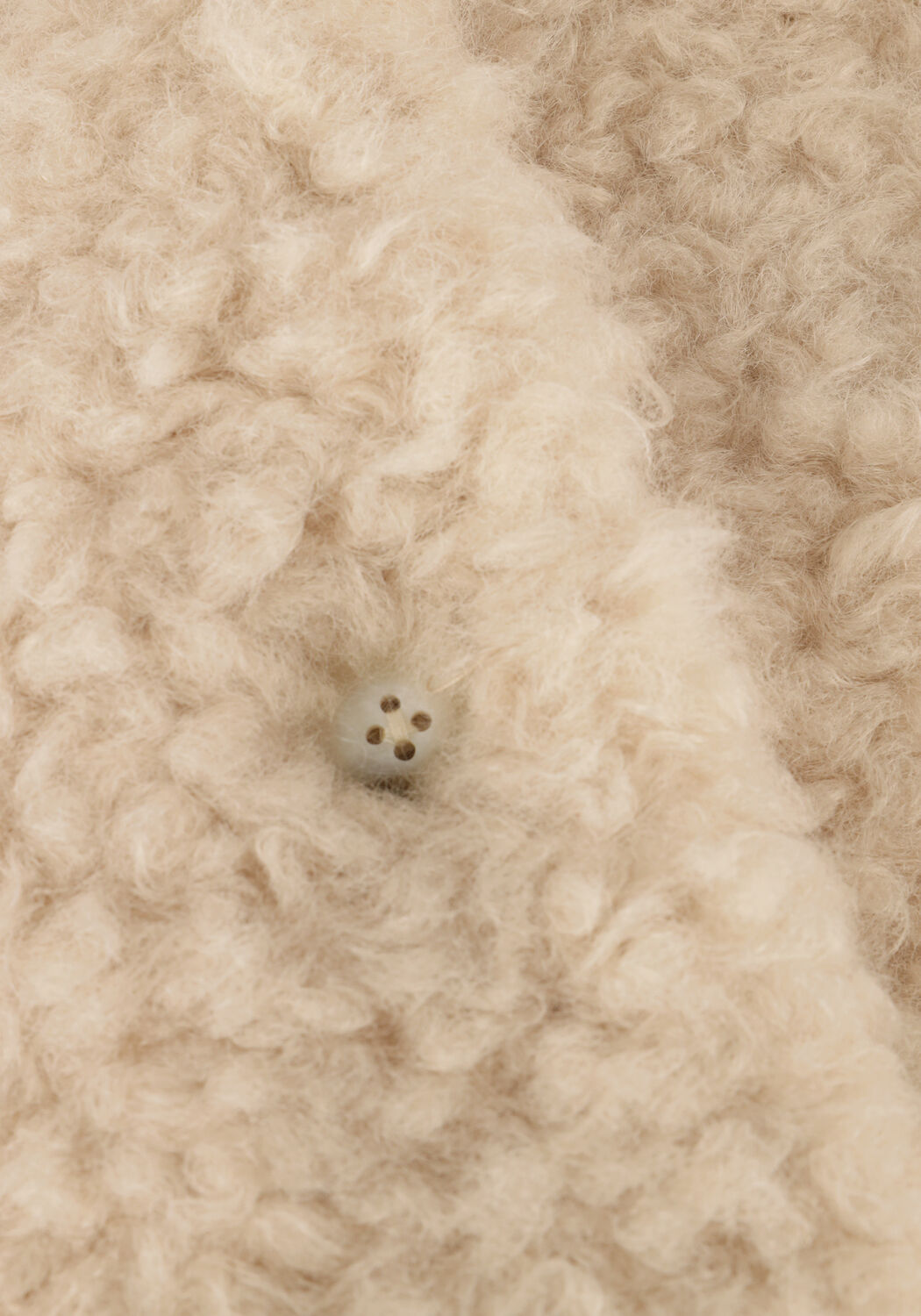 Creme ANOTHER LABEL Teddy jas BONNIE BLAZER - large