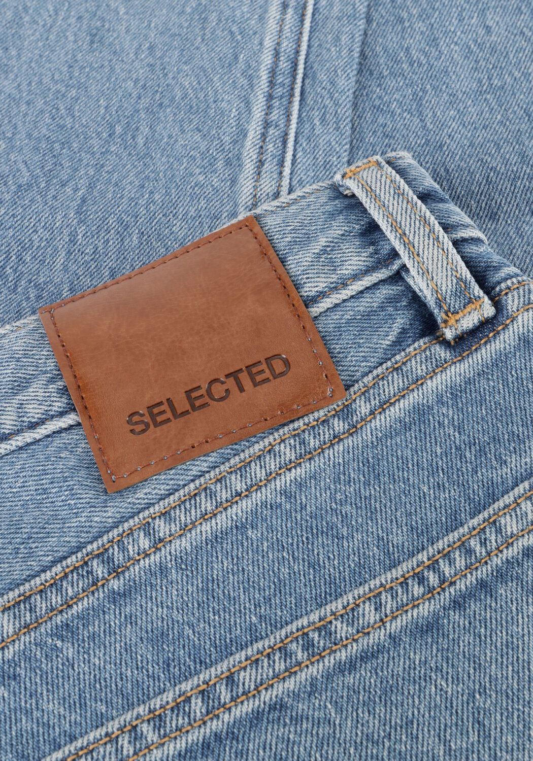 SELECTED MEN Straight leg jeans SLH196-STRAIGHT BEN KORI JEANS NOOS en bleu - large