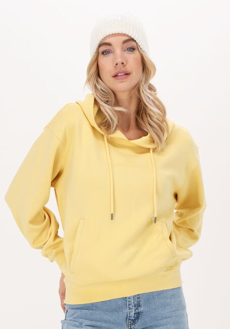 MSCH COPENHAGEN Chandail IMA Q LOGO HOOD SWEATSHIRT en jaune - large