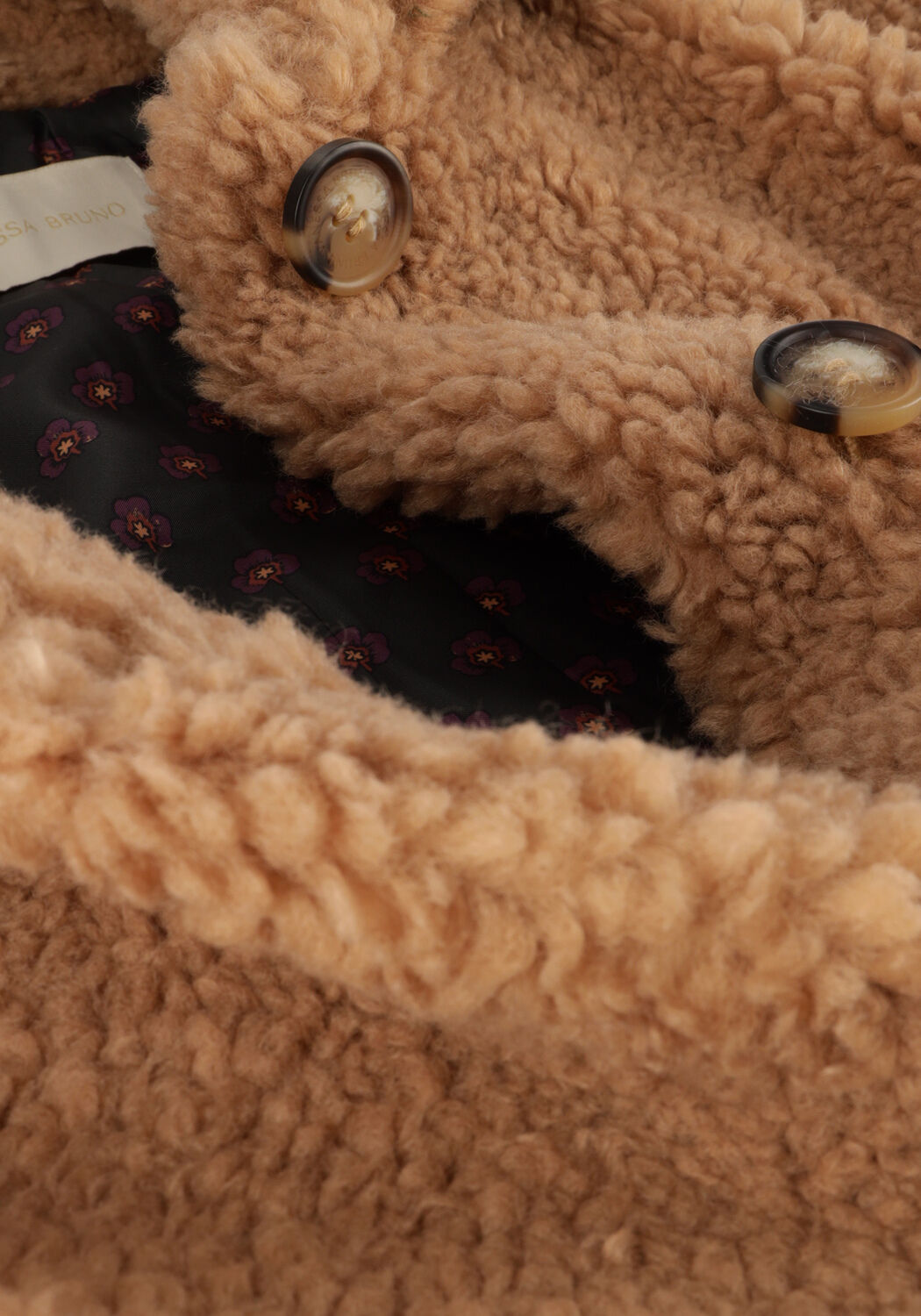 VANESSA BRUNO Manteau Teddy VALERINE en camel - large