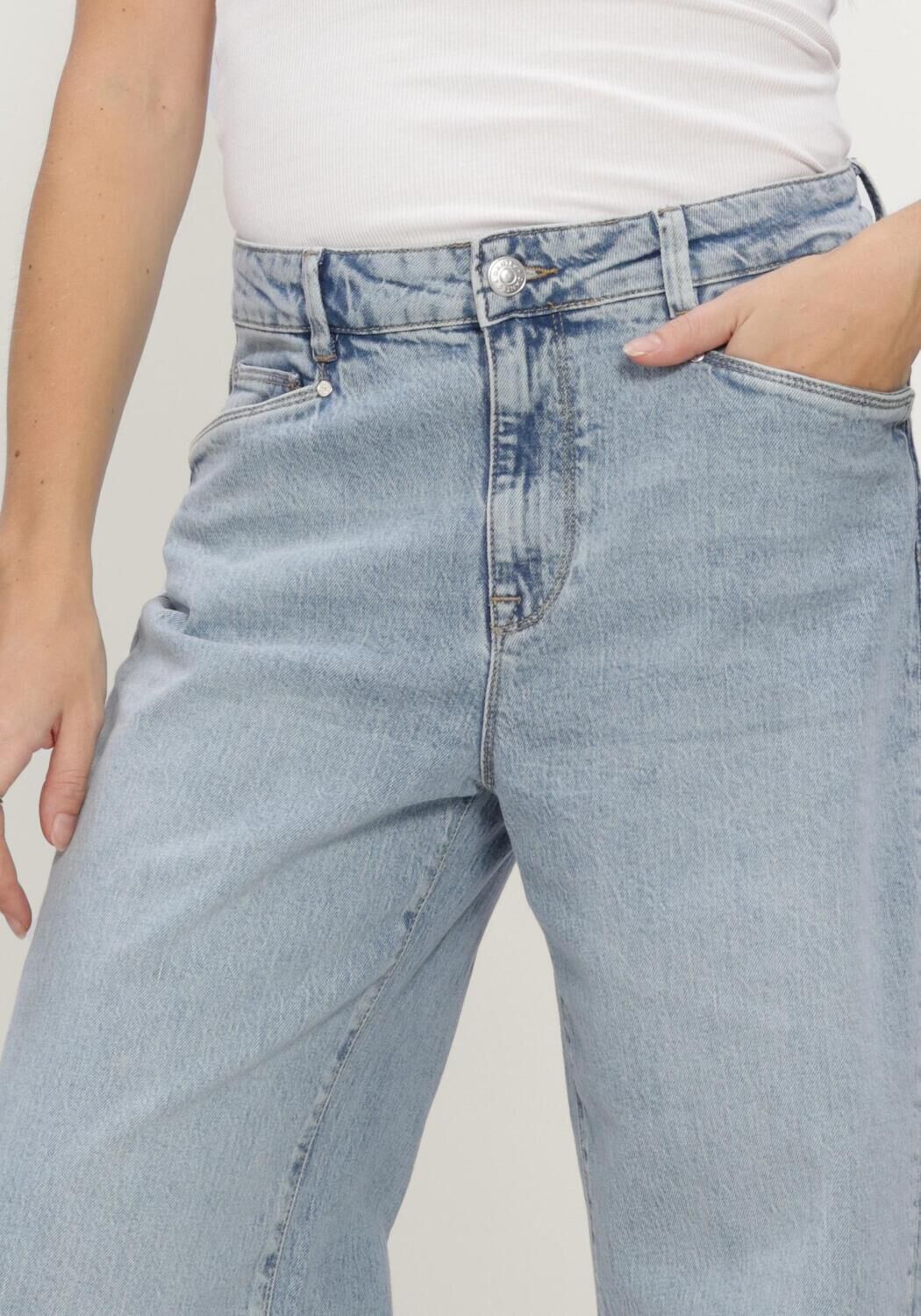 Lichtblauwe DANTE6 Wide jeans BRAVE BARREL LEG JEANS - large