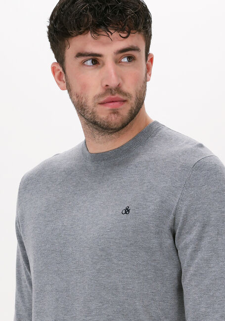 SCOTCH & SODA Pull CLASSIC CREWNECK PULLOVER Gris clair - large