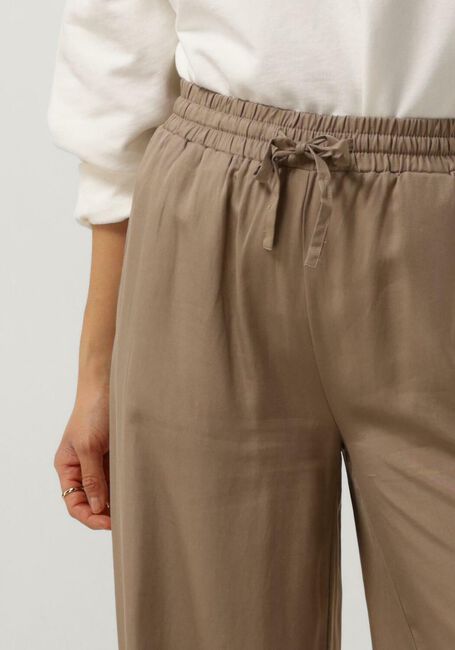OBJECT Pantalon large OBJTILDA TALULA LONG PANT en beige - large