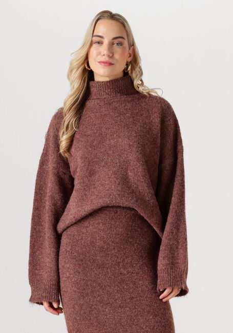 YDENCE Chandail KNITTED SWEATER DELIA en marron - large