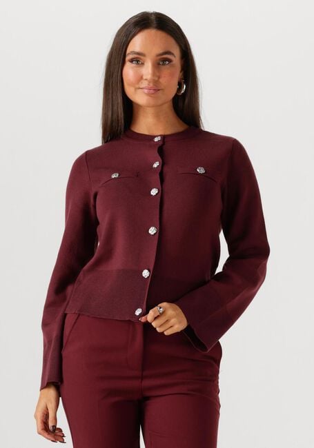 Y.A.S. Gilet YASPIMI LS KNIT CARDIGAN S. Bordeaux - large