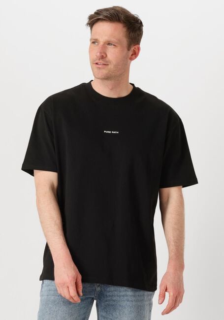 Zwarte PURE PATH T-shirt LOOSE FIT CREWNECK SS T-SHIRTS - large