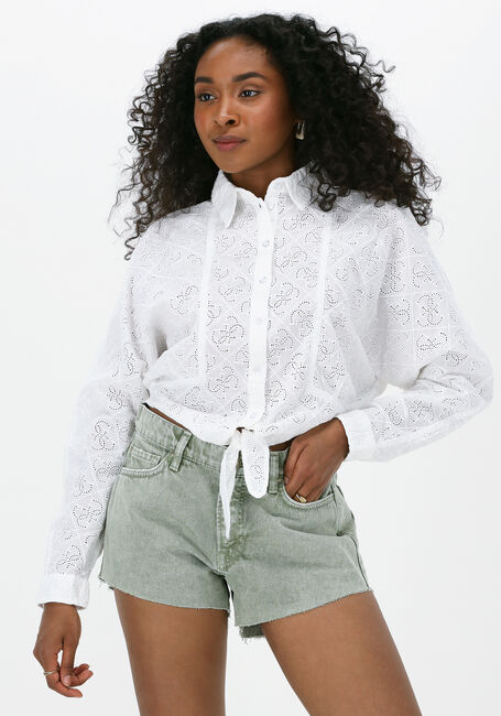 Witte GUESS  LS TINA SHIRT - large