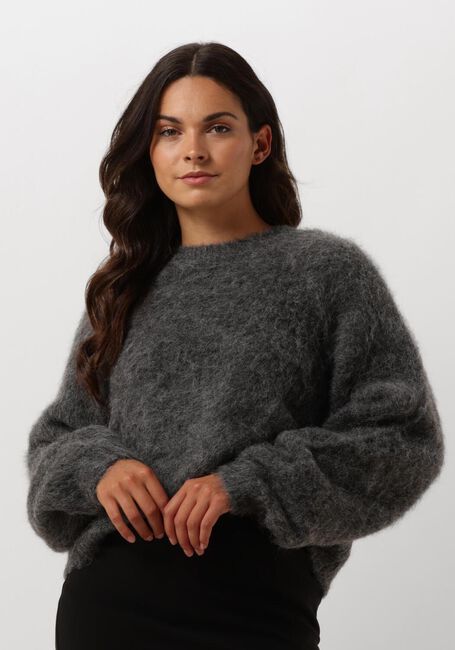 GESTUZ Pull SABIGZ SHORT PULLOVER en gris - large