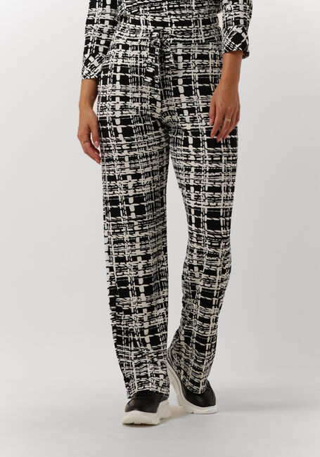 Zwarte VANILIA Pantalon DUO CHECK PANTS - large