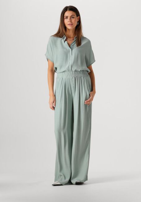 Groene BY-BAR Wijde broek BENJI VISCOSE PANTS Groene BY-BAR Wijde broek BENJI VISCOSE PANTS - large