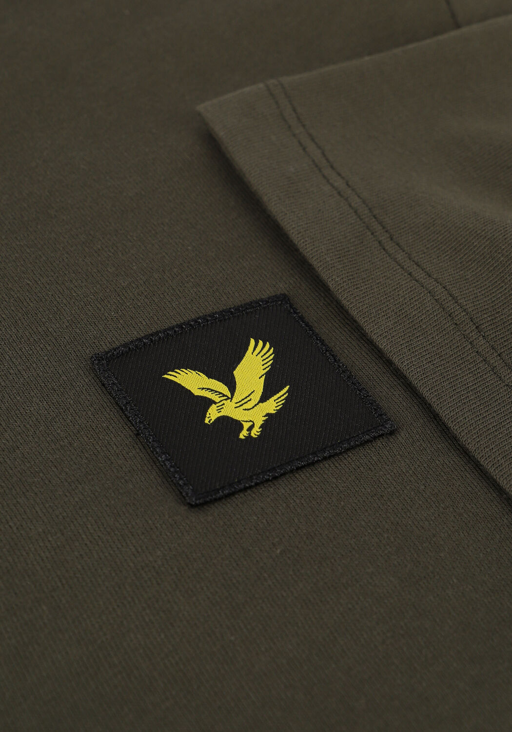 Groene LYLE & SCOTT T-shirt TIPPED T-SHIRT - large