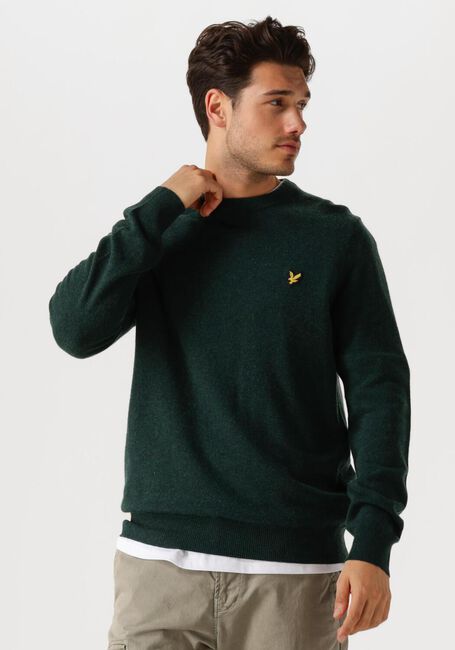 LYLE & SCOTT Pull LAMBSWOOL BLEND CREW NECK JUMPER en vert - large