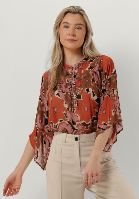Multi SUMMUM  TOP WIDE SLEEVES CAMOUFLAGE FLOWER - large