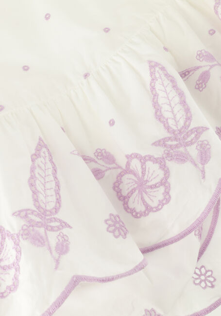SCOTCH & SODA Robe midi BRODERIE ANGLAISE RUFFLE HEM DRESS Blanc - large