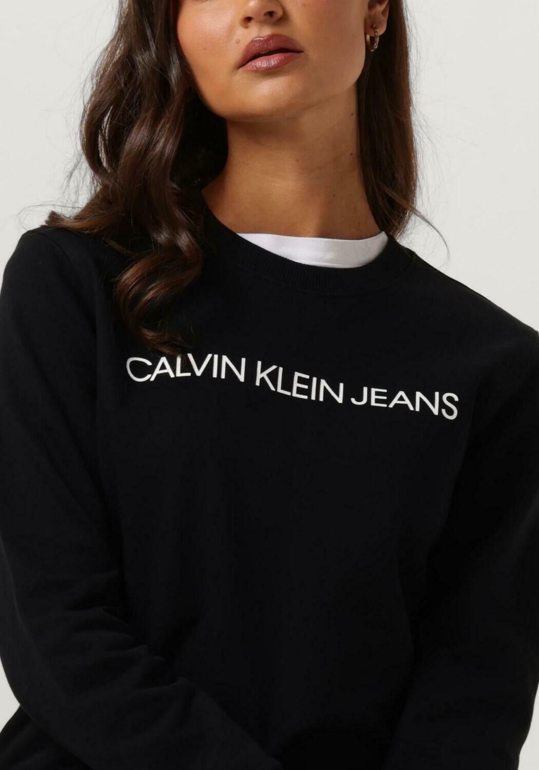 Zwarte CALVIN KLEIN Trui INSTITUTIONAL CORE LOGO CN Omoda