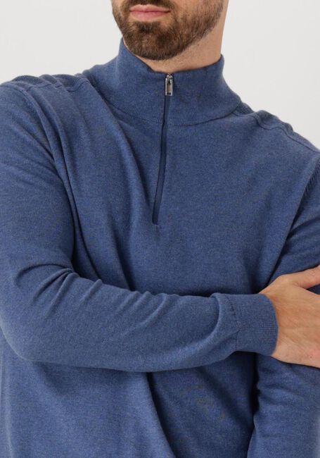 SELECTED HOMME Pull SLHBERG HALF ZIP CARDIGAN NOOS en bleu - large