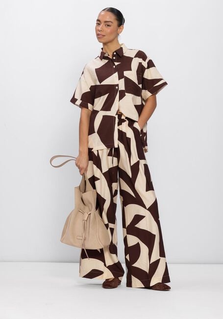 Creme GRACE & MILA Wijde broek SS2613033 - large