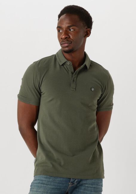 CAST IRON Polo SHORT SLEEVE POLO ESSENTIAL Vert foncé - large