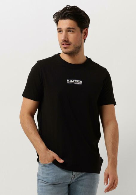 TOMMY HILFIGER T-shirt SMALL HILFIGER TEE en noir - large