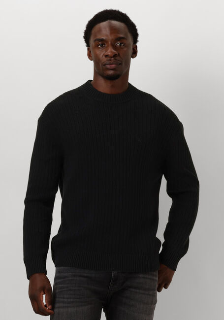 CALVIN KLEIN Pull LINEAR SWEATER en noir - large