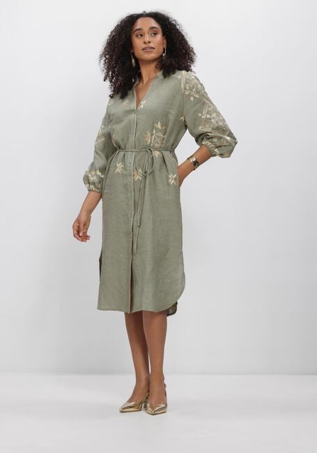 Groene GREEK ARCHAIC KORI Midi jurk S26K-2143242 - large