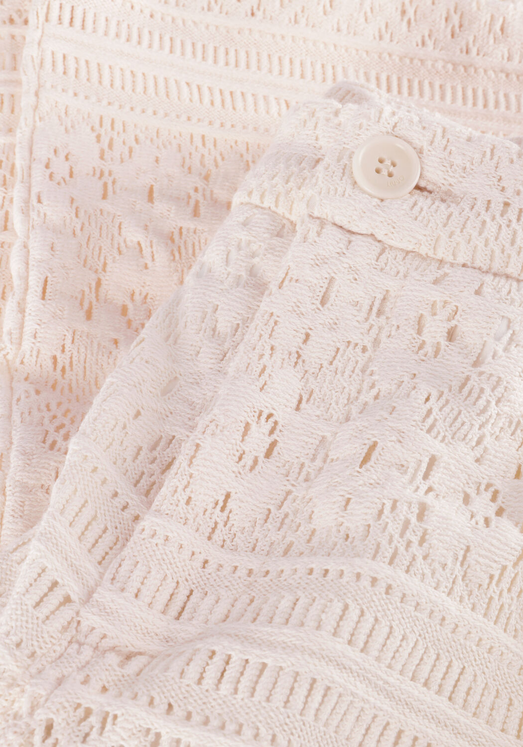 LIU JO Pantalon PIZZO MACRAME TP PANTS Cr&egrave;me - large