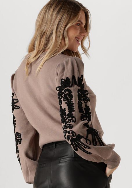 OBJECT Pull OBJJOANA L/S KNIT PULLOVER en beige - large