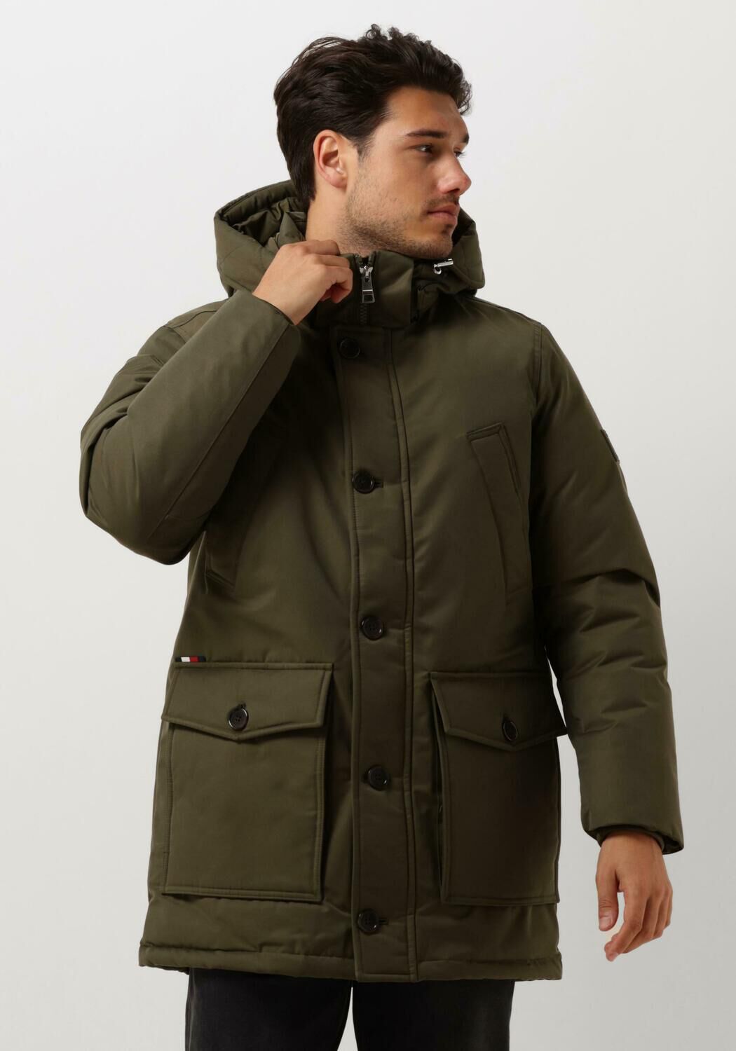Tommy hilfiger lange jas heren sales