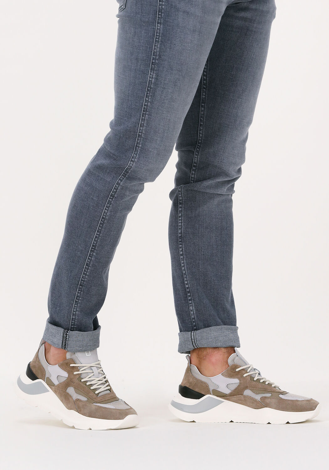 Taupe D.A.T.E Sneakers FUGA HEREN - large
