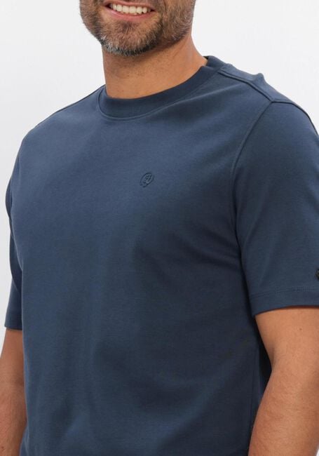 CAST IRON T-shirt REGULAR FIT INTERLOCK Bleu fonc&eacute; - large