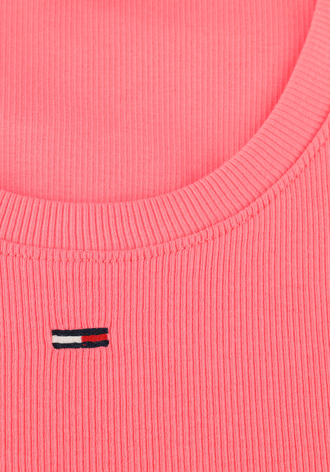 Roze TOMMY JEANS Top TJW ESSENTIAL RIB TANK EXT - large