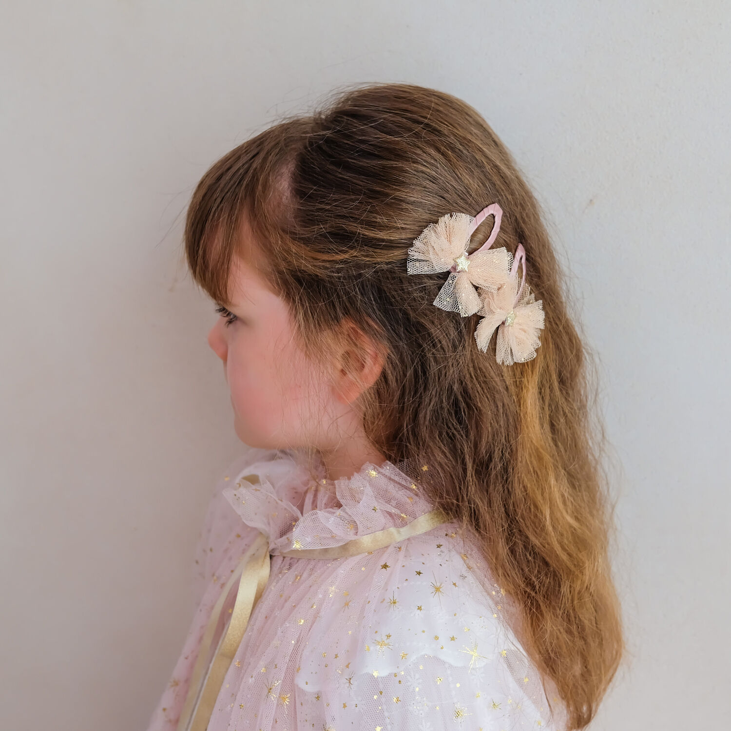 Mimi & Lula LRG TUTU BOW CLIPS Accessoires pour cheveux en beige - large