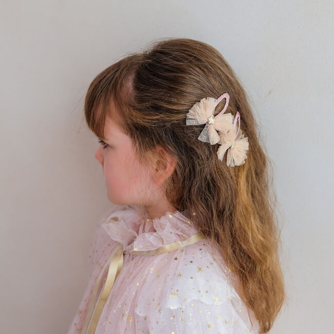 Mimi & Lula LRG TUTU BOW CLIPS Accessoires pour cheveux en beige - large