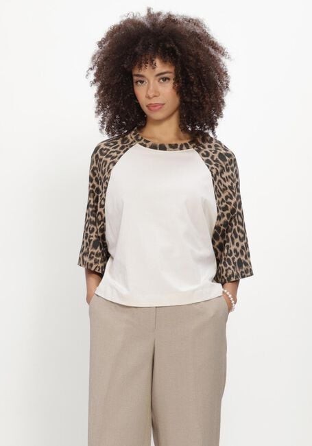 CATWALK JUNKIE T-shirt BASEBALL LEOPARD TSHIRT en blanc - large