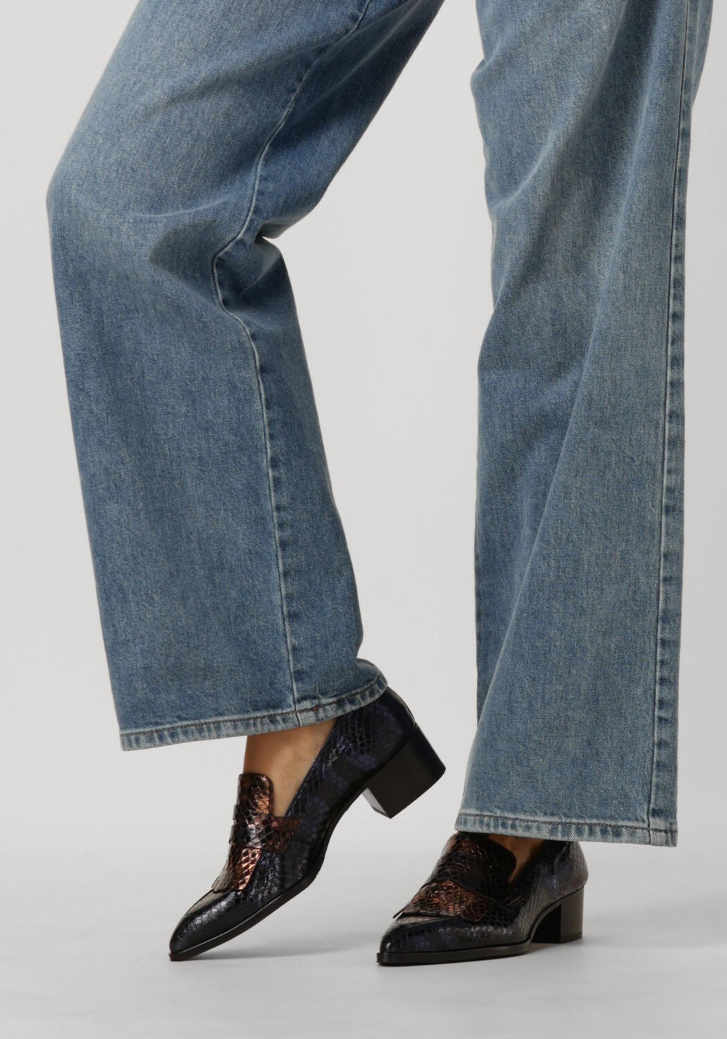 PERTINI 32542 Chaussures &agrave; enfiler en bleu - large