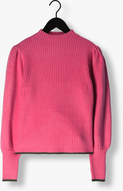 CO'COUTURE Pull ROW PUFF RIB KNIT en rose - large