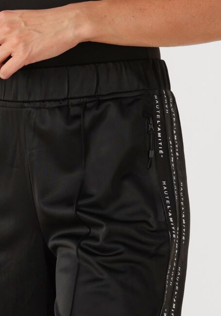 Zwarte HAUTE L'AMITIÉ Wijde broek LOGO TAPE TRACK TALL PANT - large