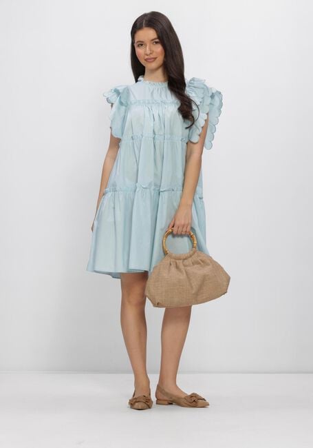 Blauwe OBJECT Mini jurk OBJHOPE S/L DRESS - large